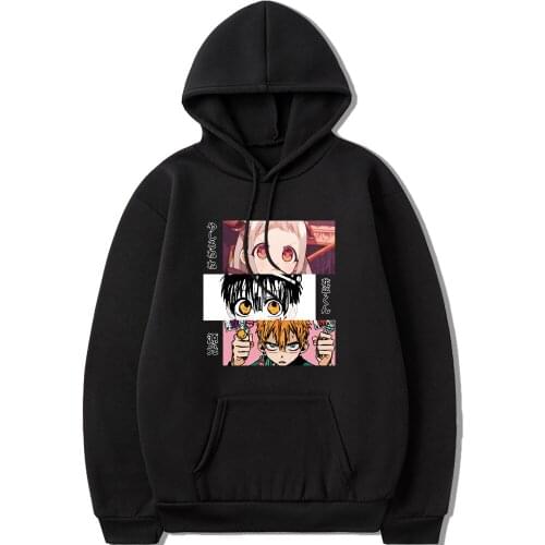 Cute Anime Toilet Bound Hanako Kun Eyes Printed Kawaii Goth Hoodies Women Fashion Sweatshirt Harajuku Streetwear Kawaii Clothes