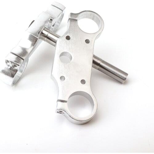 Aluminum Motorcycle 22mm 7/8" Handlebar Riser Mount Bars 45 48MM inverted shock absorber direction device upper and lower plate