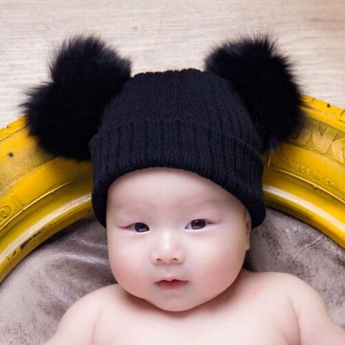 2020 New Baby Girls Children Kids infant fox Hat Girl Cap Beanies Headwear Lovely Baby Accessories Baby-reborn Photography Props