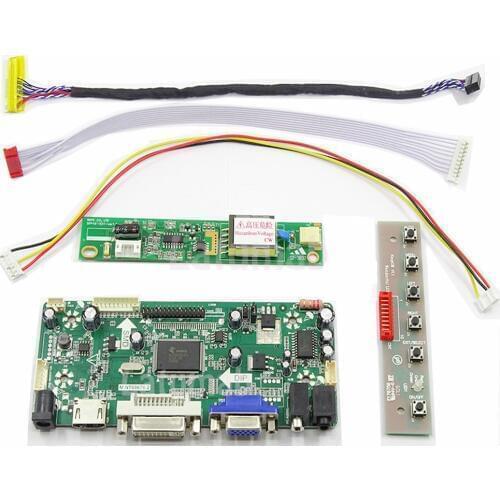 Latumab New LCD Lvds Controller Board Inverter Kit for LQ133K1LA4A 1280X800 HDMI+DVI+VGA