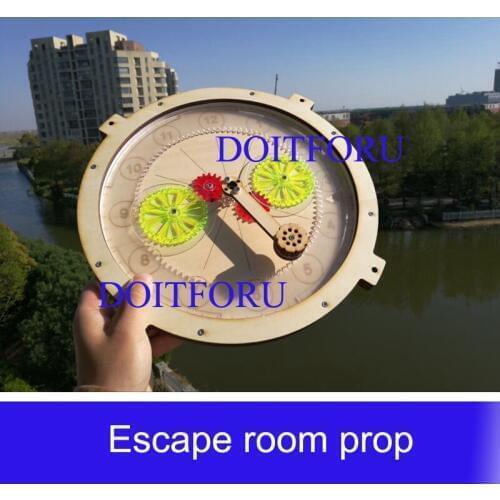 Takagism games Escape room clock generator light up open lock real life escape room prop