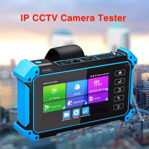 CCTV Tester IPC 5100PLUS Camera Tester Touch Screen With POE AHD CVI TVI CVBS Analog Monitor Test LCD 4K H.265 Onvif WIFI Tester