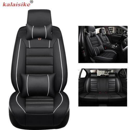 Kalaisike leather universal car seat covers for Suzuki swift grand vitara Kizashi S-CROSS VITARA Baleno sx4 auto accessories