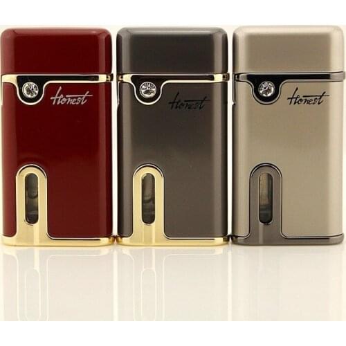 Diamond-studded Metal Windproof Lighter with Lamp Smoking Accessories for Weed Gadgets for Men Regalos Para Hombre Originales