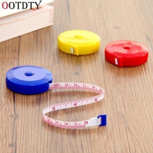 OOTDTY Retractable Ruler Tape Measure 60 inch 1.5m For Sewing Cloth Dieting Tailor