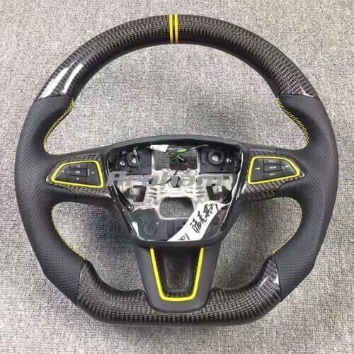 High Quality Customized Carbon Fiber Steering Wheel For Ford Fusion Mondeo Focus 2013 2014 EDGE 2015 2016