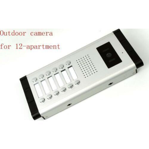 XinSiLu Apartment Video Door Phone Camera Intercom IR Night Vision Doorbell for 12 Units Apartment Suitable 12-Stories Building