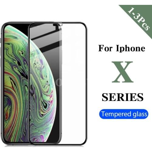 1-3 Pcs Screenprotector on the iphonex iphonexs iphonexr Screen Protector for iphone xr x s xs max glass Smartphones Accessories