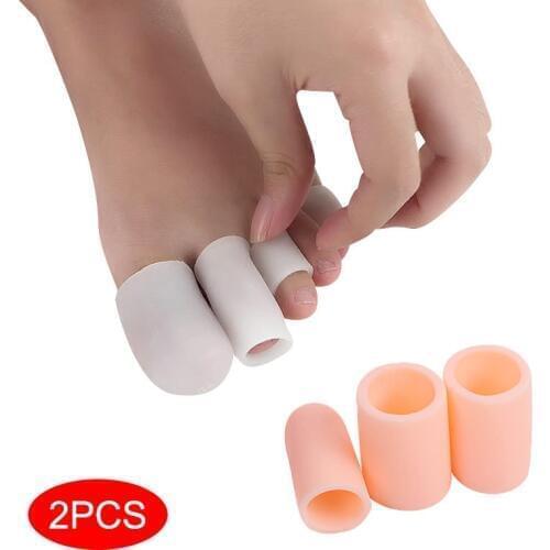 Finger Toe Protector Silicone Gel Cover Cap Pain Relief Preventing Blisters Corns WH998