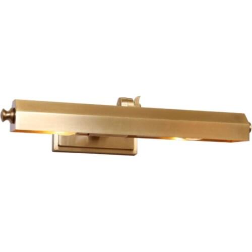 Retro Vanity Mirror Front Wall Light LED Modern Brass Cabinet Mirror Light for Bathroom Mural lamp Painting light