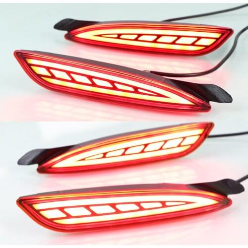 1Set Reflector Rear lamp For Mazda 6 Atenza For Mazda 3 Hatchback 2019 2020 Car LED Fog Bumper Brake Light Dynamic Signal