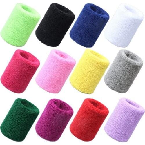 1pcs Wrist Sweatband 5x8cm Tennis Sport Bands Volleyball Gym Wrist Brace Support Sweat Band Towel Bracelet Protector #T2P