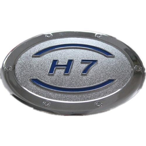 ABS chrome plastic BLUE LOGO fuel tank cover for HOVER H7 H7L 2.0T car-styling fuel cap trim plating protect film cover stickers