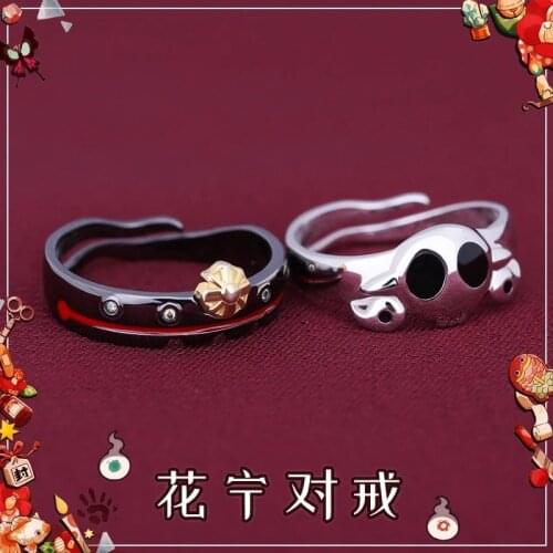 Anime Toilet-Bound Hanako-kun Nene Yashiro 925 Sterling Silver Yugi Amane Finger Ring Adjustable Jewelry Cosplay Prop Best Gifts