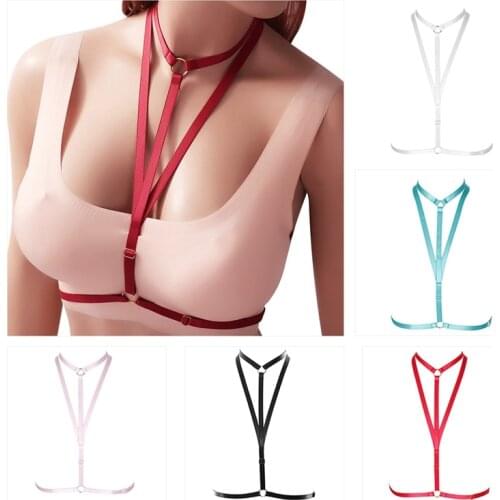 Harajuku Bdms Club Wear Harness Womens Belt Buttocks Bondage Body Lingerie Gothic Clothes Bra Bandage Stocking Garter Belt