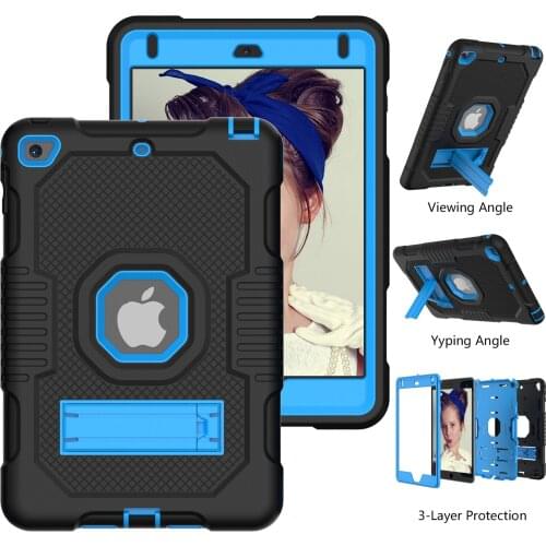 Case For iPad mini 4 5 7.9" Tablet Cover Fashion Silicone protection TPU Capa soft shell Bracket Anti-fall Funda For mini4 mini5
