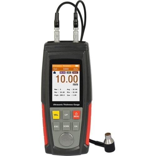 Digital Ultrasonic Thickness Gauge Meter Tester USB Charging Digital Thickness Metal Tester High Precision WT100A