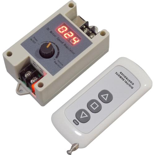 DC12V-DC35V Motor Remote control Digital Display PWM Stepless Speed Regulator