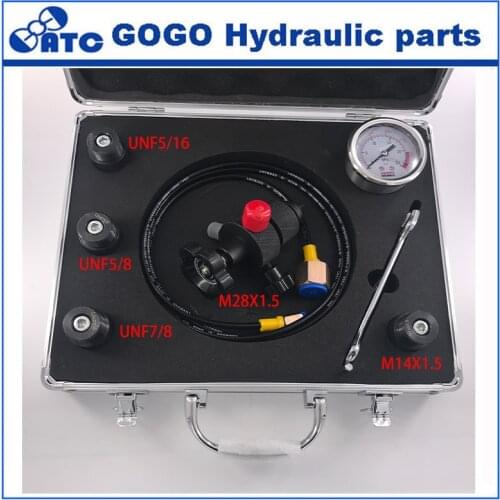 FPU-1-350/250 Acuumlator charging tool inflatable nitrogen tools charging valve FPU-40 315 bar pressure gauge charging kit