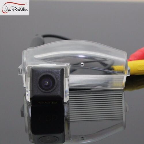JanDeNing HD CCD Car Rear View Parking/ Backup Reverse Camera/License Plate Light OEM For Mazda 2/Demio Hatchback 2007-2014