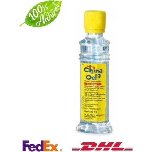 Chine Oel China Oil Natural Peppermint Oil Chiana Oel 5/10/25 ml Glass Bottle Menthae Piperiate Aetheroleum