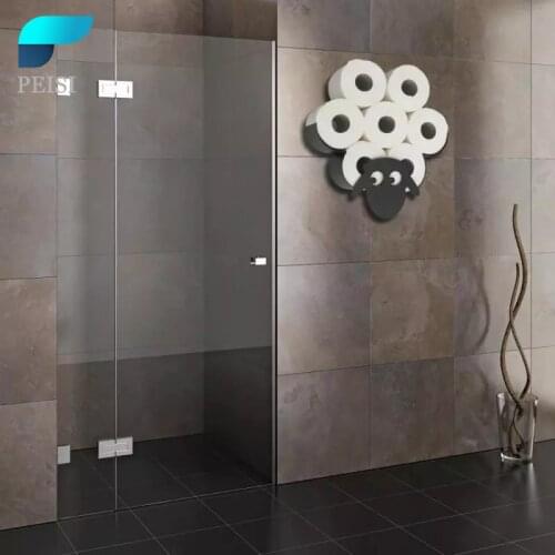 PEISI Metal Bathroom Shelf Animal Frame Toilet Paper Holder Wall-Mounted Roll Paper Holder Home Kitchen Bathroom Accessories Set