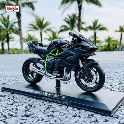 Maisto 1:12 Kawasaki Ninja H2 R alloy off-road motorcycle genuine authorized die-casting model toy car collection gift