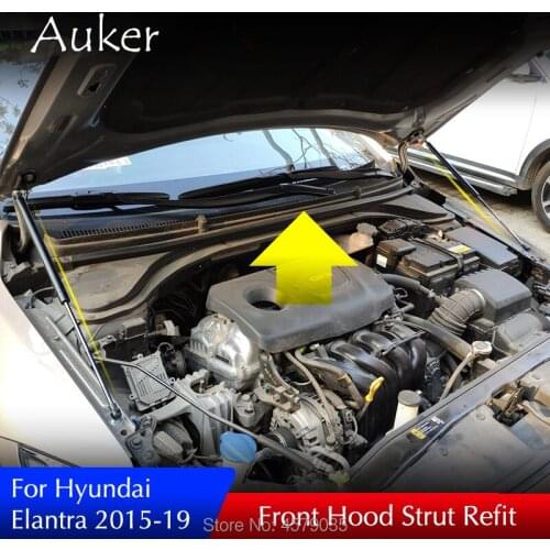 Car Hood Cover Support Lifter Shock Bracket Strut Bars Rod for Hyundai Elantra AD 2015-2019 Avante Super Elantra Car-styling