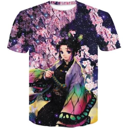 2021 Novelty Demon Slayer: Kimetsu No Yaiba 3D Printed T Shirt Fashion cool tshirt Cartoon Men/women t shirt Anime tshirt