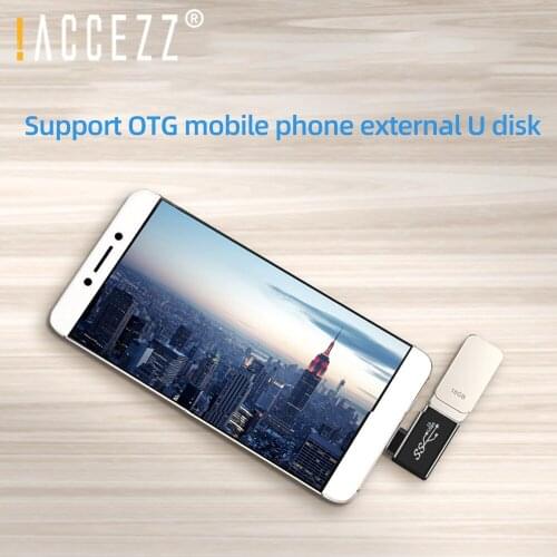 !ACCEZZ USB C OTG Adapter Type C Male to USB 3.0 A Female for MacBook Pro Samsung S20 Huawei Xiaomi Type-C Male Data Connector