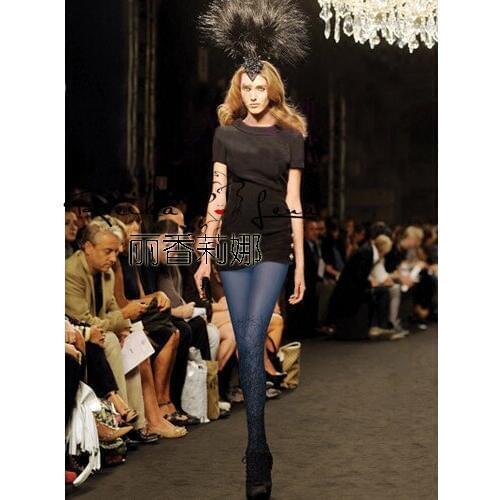 Catwalk 2020 Stockings Hot Cotton Polyester Sale Limited Women Tights Pantyhose Fashion Printing and Velvet Color 1 Double Free