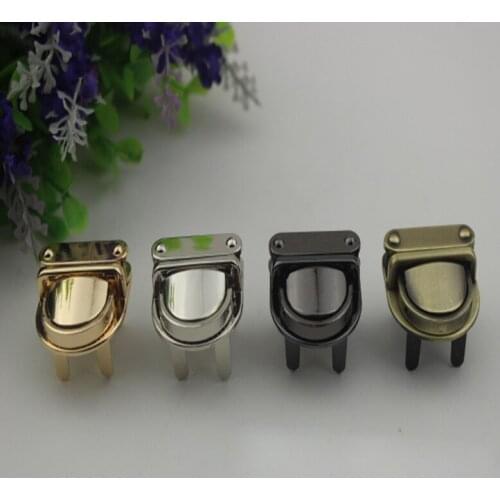 Practical Metal Clasp Turn Lock Twist Lock DIY Handmade Bag Accessories Purse Handbag Hardware Part Closure 4 Color