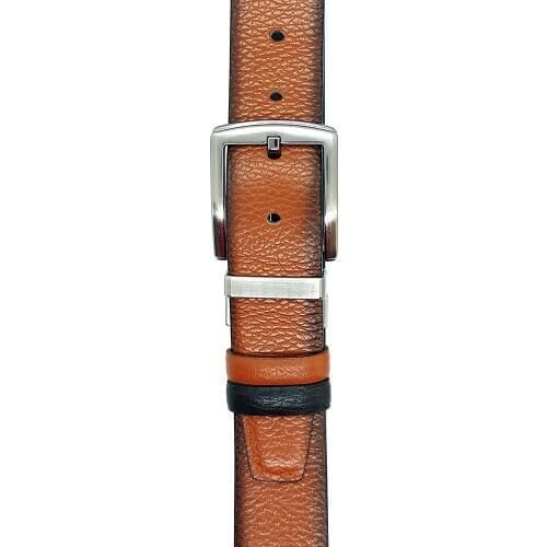 Genuine Soft Leather Handmade Double Sided Man Belt High Quality Calfskin For Pants Metal For Casual Gift For Valentines Day