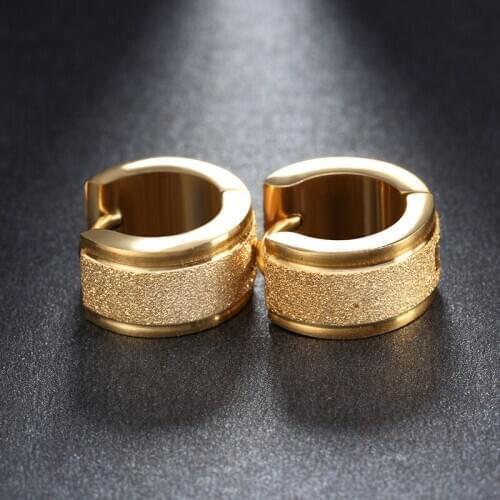 Modyle Gold Color Stainless Steel Hoop Earrings Fashion Jewelry Statement Earrings For Women 2020 Brincos Wholesale Gift