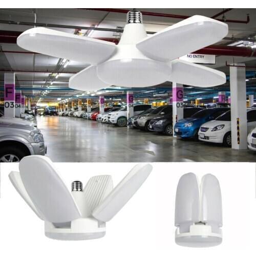 4 Blade Foldable 80W 8000lm LED Ceiling Lamp Deformable E27/E26 Warm Cold Lamp Worklight Garden Tool Party Xmas Decor For Home