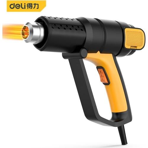 Deli DL5320 Hot Air Gun Stepless Thermostat Control Soften Adhesives Shrink PVC Film Car Film Thaw Water Pipe Power Tools