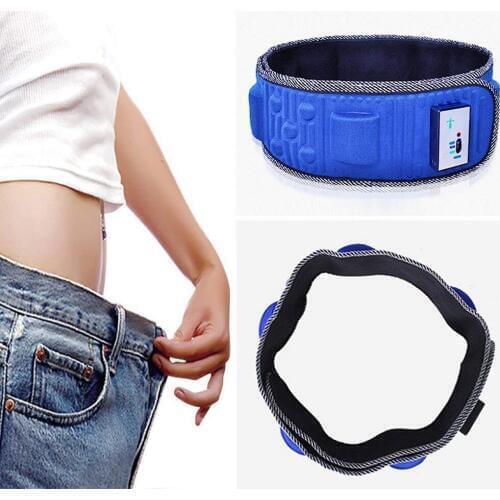 Muscle Vibration Abdominal Fitness Trainer Massager Waist Support EMS Fat Burning Stimulator for Body Slimming Belt Weight Loss