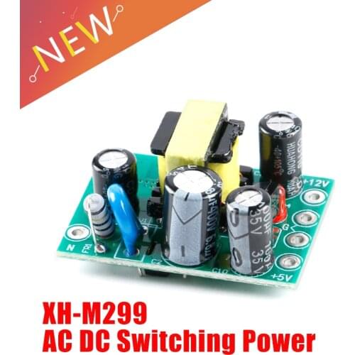 XH-M299 AC-DC Isolated Switching Power Supply Module Board Dual Output AC 110V-220V to DC 5V 12V 0.5A+5V