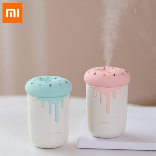 Xiaomi Youpin Creative USB Charging Cartoon Mushroom Cream Cup Atmosphere Light Donuts Desktop Sprayers Sweetheart Humidifier