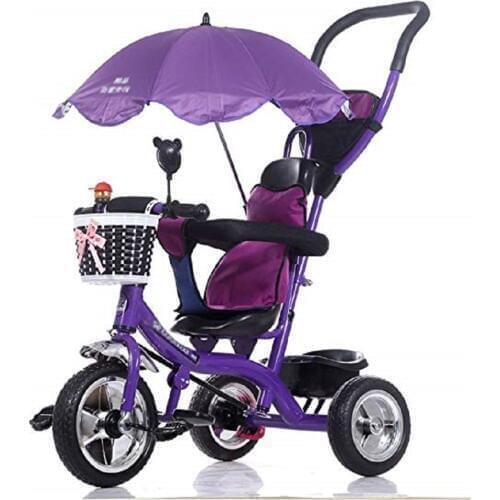 YUEWO Kids Trike Baby Carriage Childrens Bicycle 1-6 Years Old Large Baby Girls Car 3-wheeler