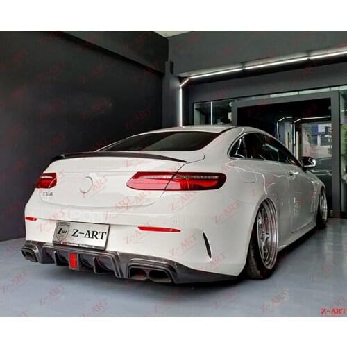 2017-2020 Z-ART for Mercedes Benz E Coupe carbon fiber rear spoiler for C238 carbon fiber rear wing carbon fiber front spoiler