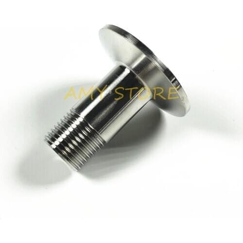 1/2" BSPT Male x 1.5" Tri Clamp SS304 Stainless Steel Pipe Flange Fitting Connector