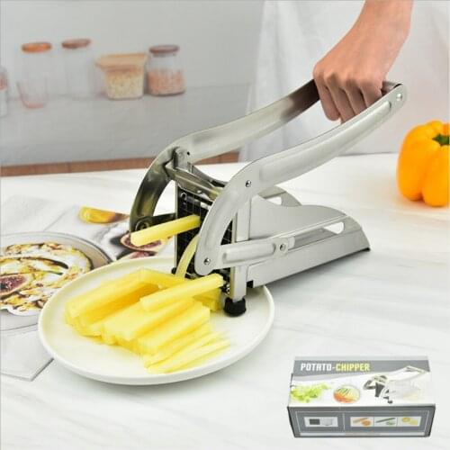 1 Set Stainless steel manual potato cutter French fries slicer potato chip machine kitchen Tool