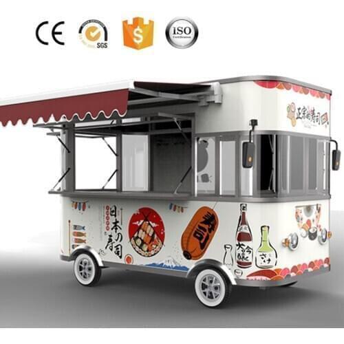2800mm Mobile Mini Electric Fast Food Truck Street Snack Coffee Food cart