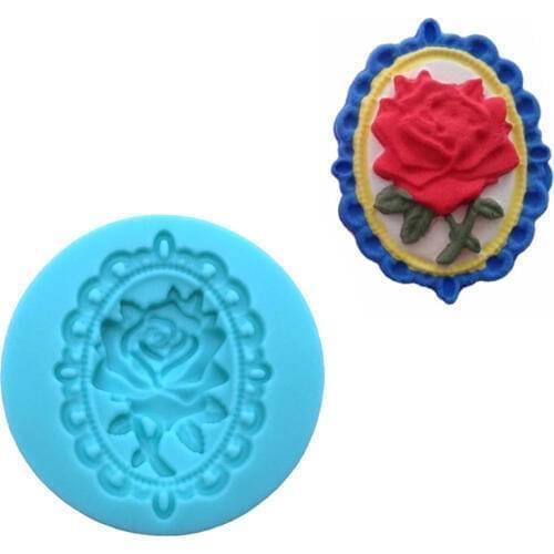 3D Silicone Rose Shape Sugarcraft Cookie Cupcake Chocolate Baking Mold Fondant Cake Decorating Tools