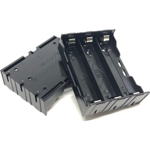 600pcs/lot MasterFire 18650 Battery Holder Case For 3 x 18650 3.7V Rechargeable Batteries DIY Black Storage Box Cover