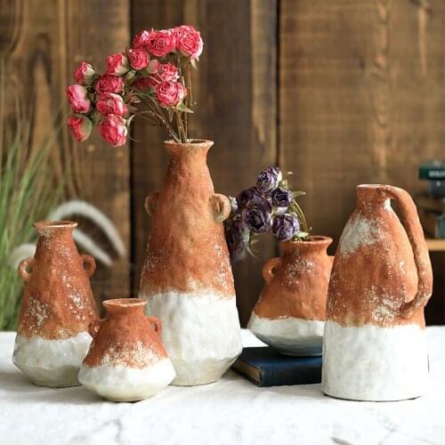 Vases American Home Decor Classic Ceramic Living Room Decoration ваза для декора горшок для цветов вазы для интерьера Wazon