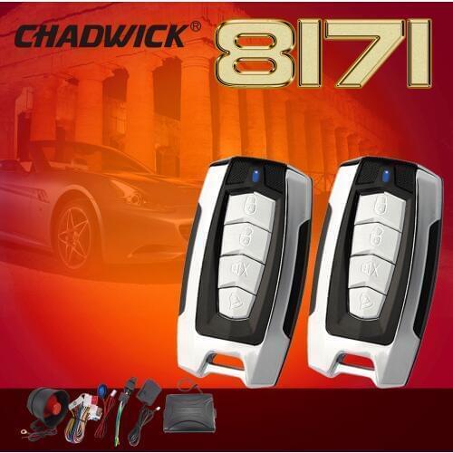 CHADWICK 1-Way Car Alarm Security System for 12V Vehicle universal remote control Door Lock foot brake Keyless Entry System 8171