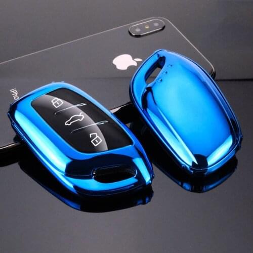 Soft TPU Car Smart Remote Key Case Full Cover For Roewe RX5 i6 ERX5 i5 RX8 RX3 For MG6 MG ZS EV EZS HS EHS Accessories