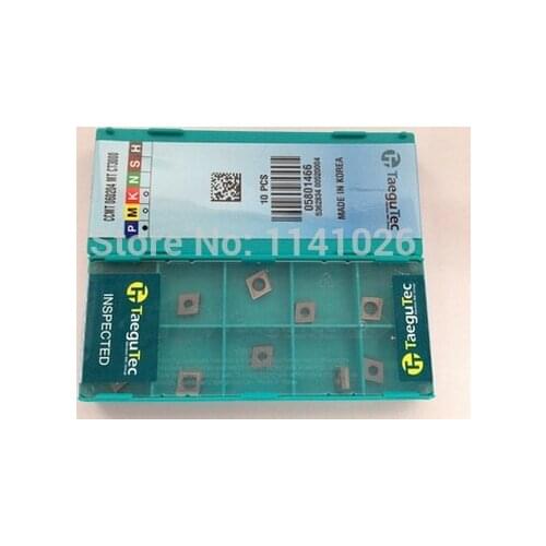 Free Shipping 10pcs Taegutec of Korea carbide turning insert CCMT060204-MT CT3000